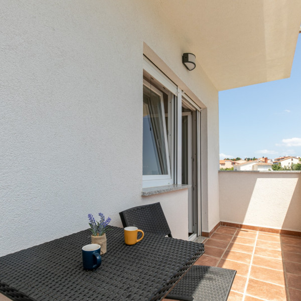 Zimmer, Apartmani Korana, Apartments Korana Štinjan - Pula, mit Jacuzzi und Meerblick auf Brijuni Pula