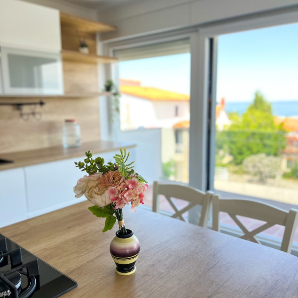 Kitchen, Apartmani Korana, Apartments Korana Štinjan - Pula, with Jacuzzi and Sea View of Brijuni Pula