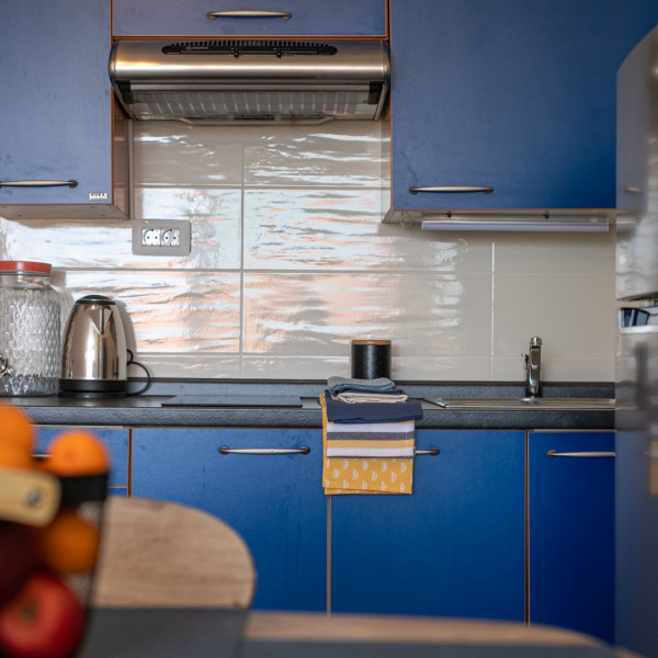 Kitchen, Apartmani Korana, Apartments Korana Štinjan - Pula, with Jacuzzi and Sea View of Brijuni Pula